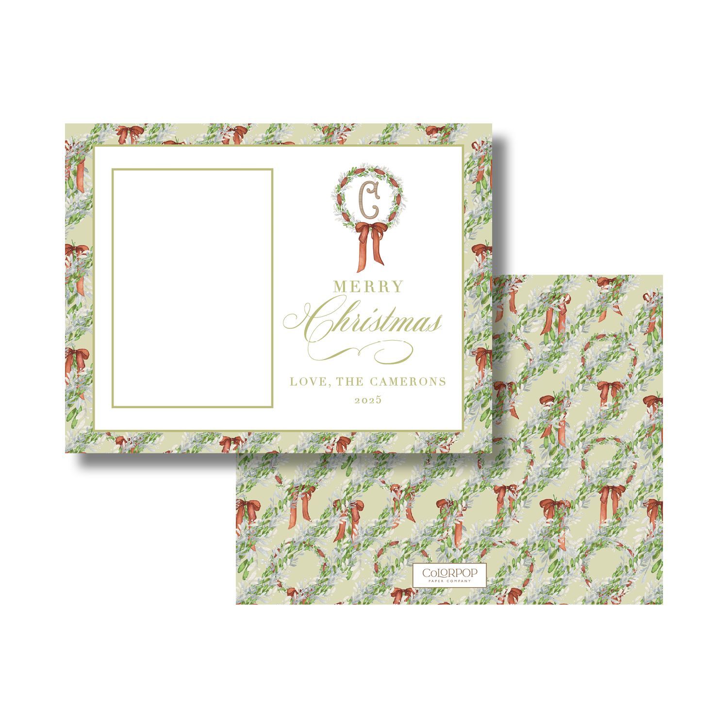 Copper Ribbon Christmas Cards