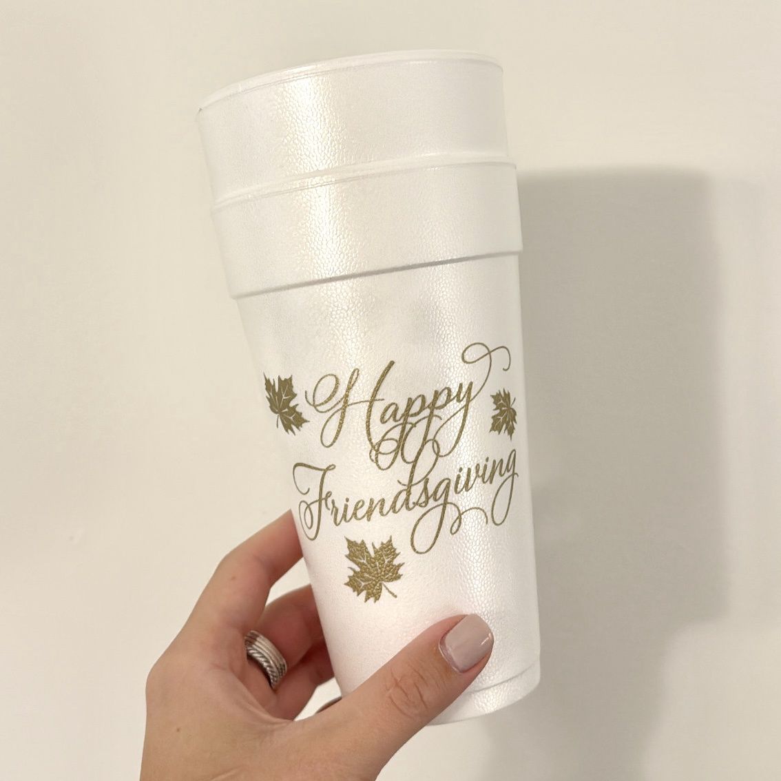 Friendsgiving Styrofoam Cups