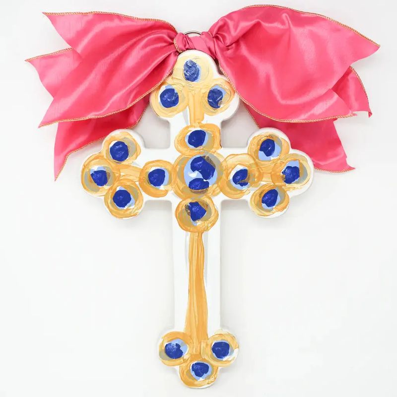 Pink Hallelujah Cross - 18"