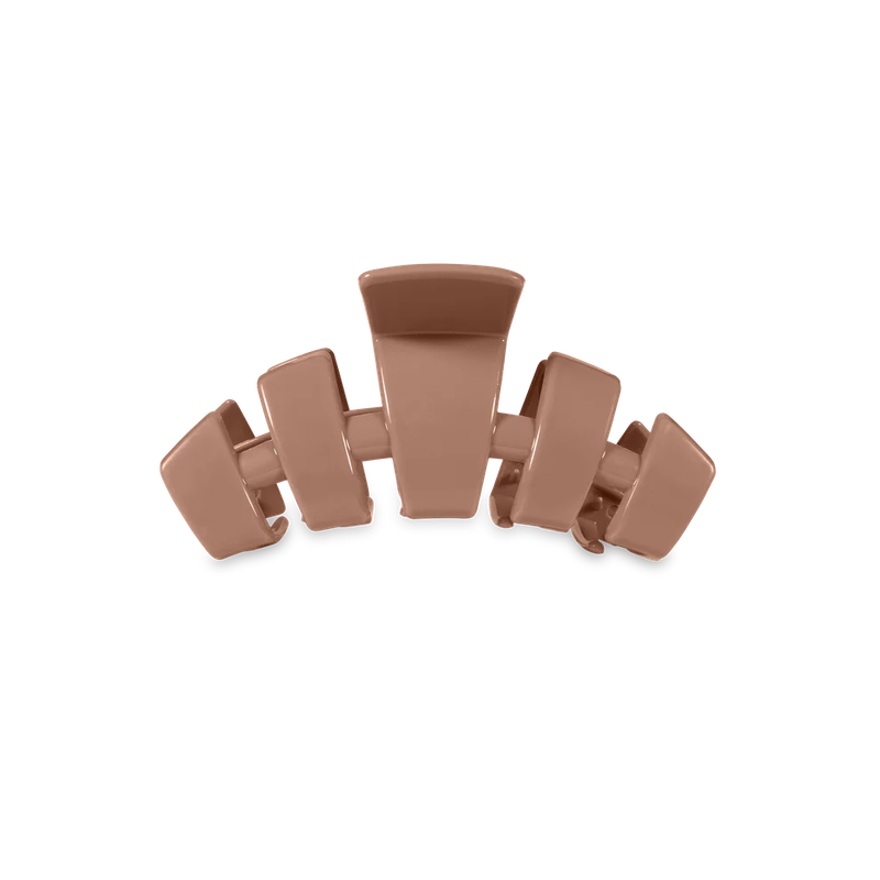 Tiny Hair Clip - Mocha