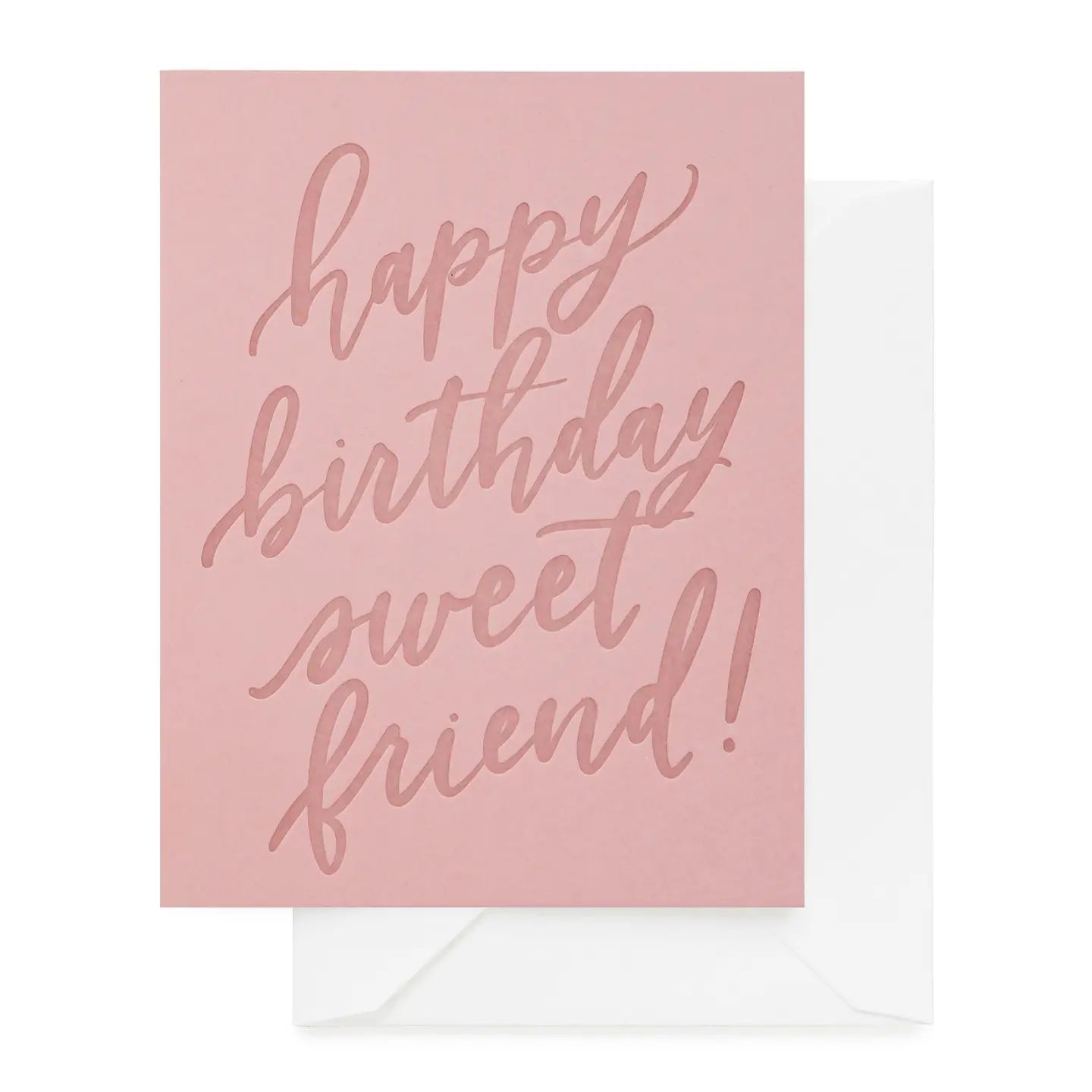 Happy Birthday Sweet Friend Greeting Card