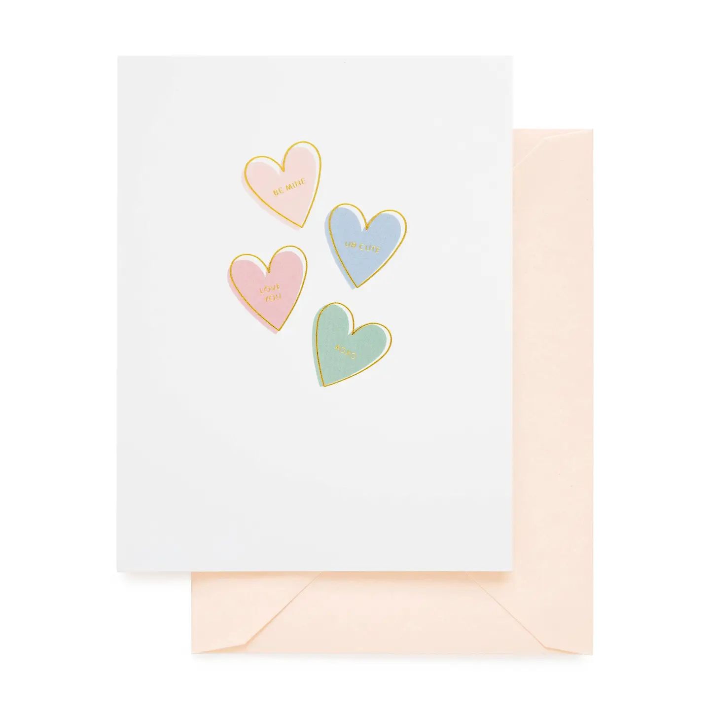 Candy Hearts Greeting Card