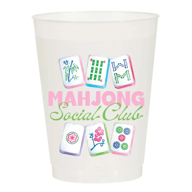 Mahjong Frosted Cups