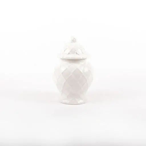 Small White Ginger Jar