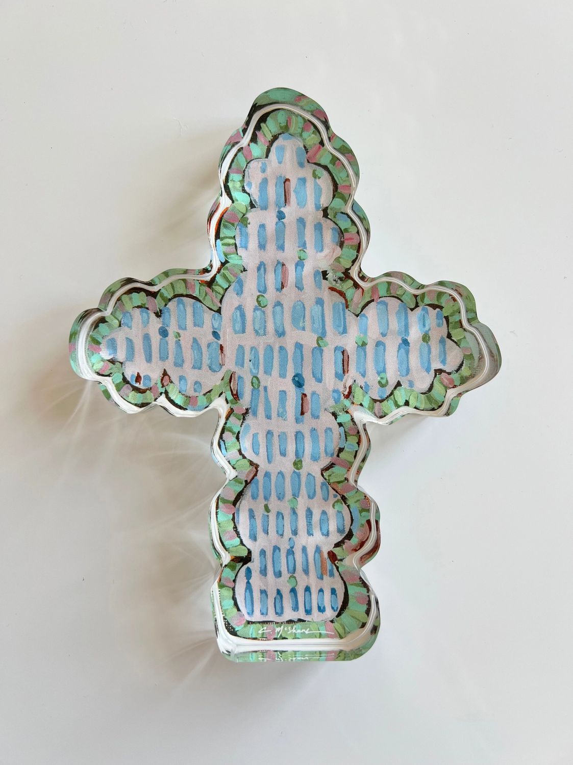 Faithful Cross Acrylic Shelfie