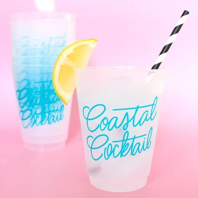 Coastal Cocktail Frosted Cups