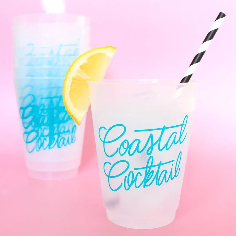 Coastal Cocktail Frosted Cups