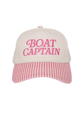 Boat Captain - Pink Stripes