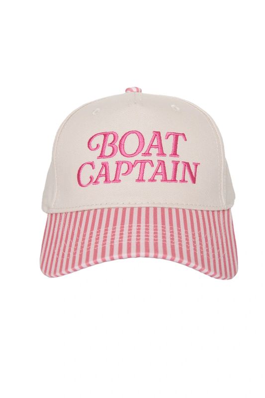 Boat Captain - Pink Stripes