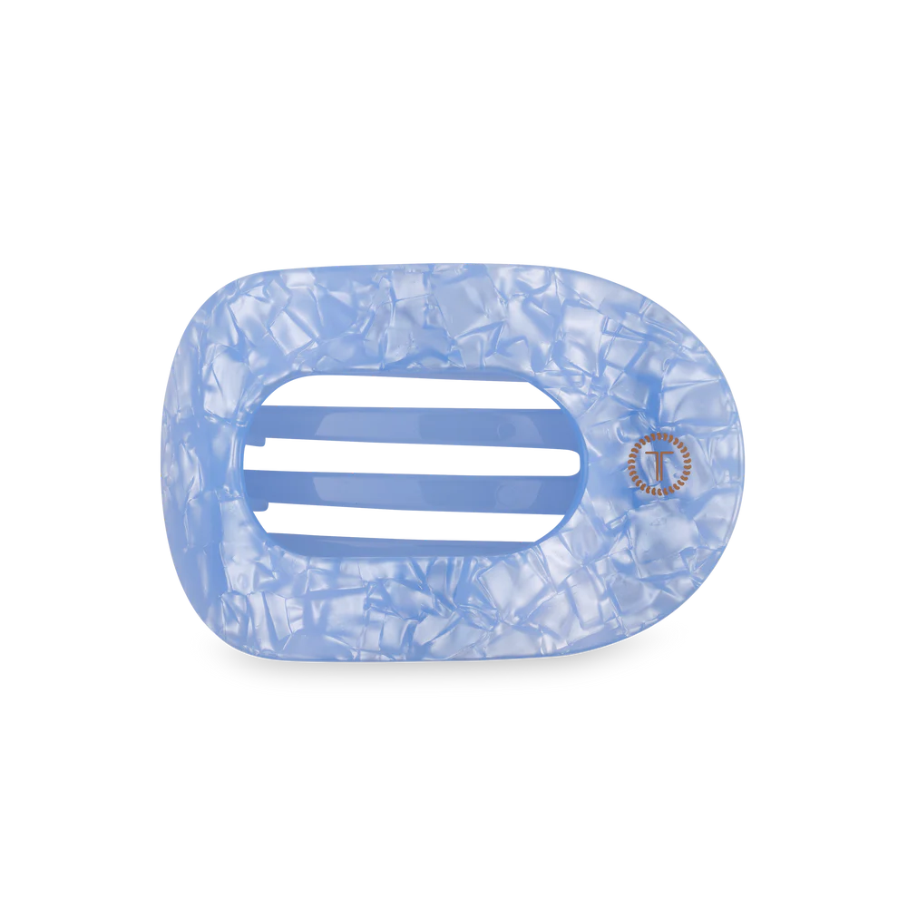 Medium Flat Hair Clip - Blue Lagoon
