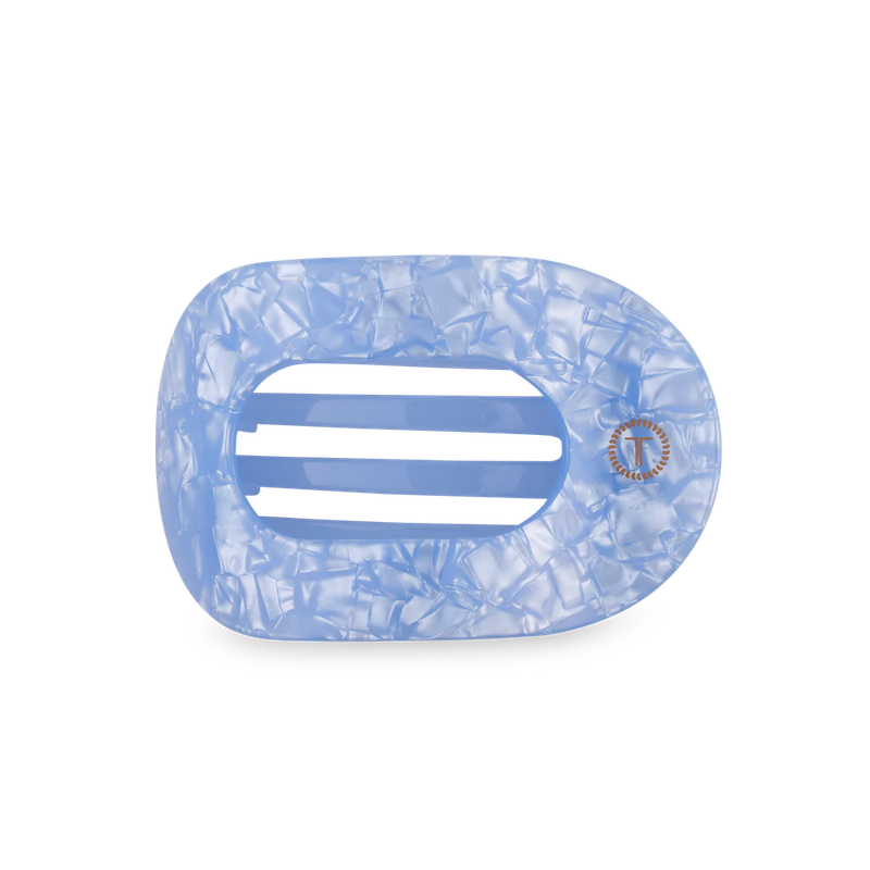 Medium Flat Hair Clip - Blue Lagoon