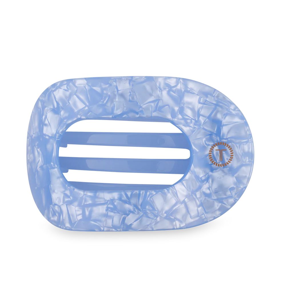 Large Flat Hair Clip - Blue Lagoon
