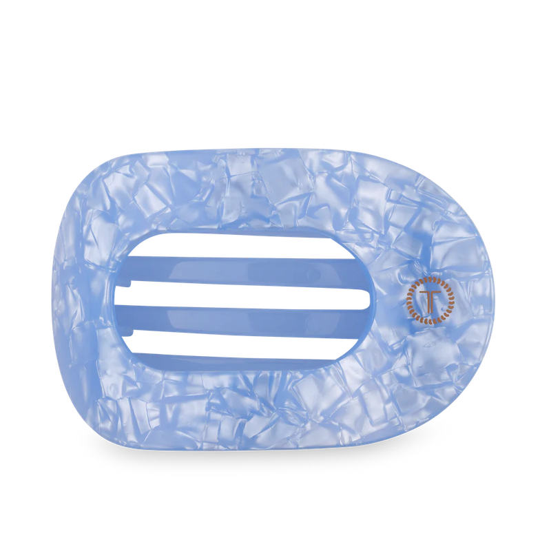 Large Flat Hair Clip - Blue Lagoon