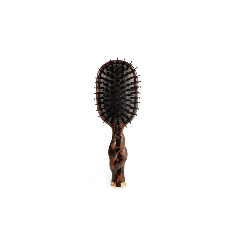 Mini Boar Bristle Brush - Tortoise