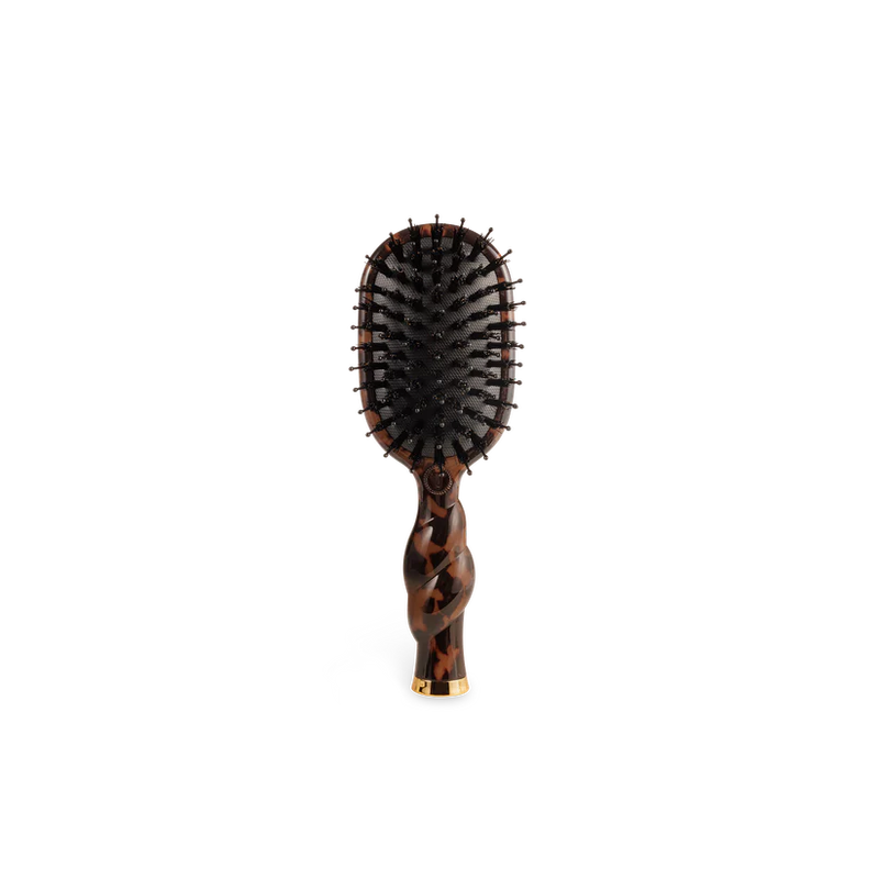 Mini Boar Bristle Brush - Tortoise