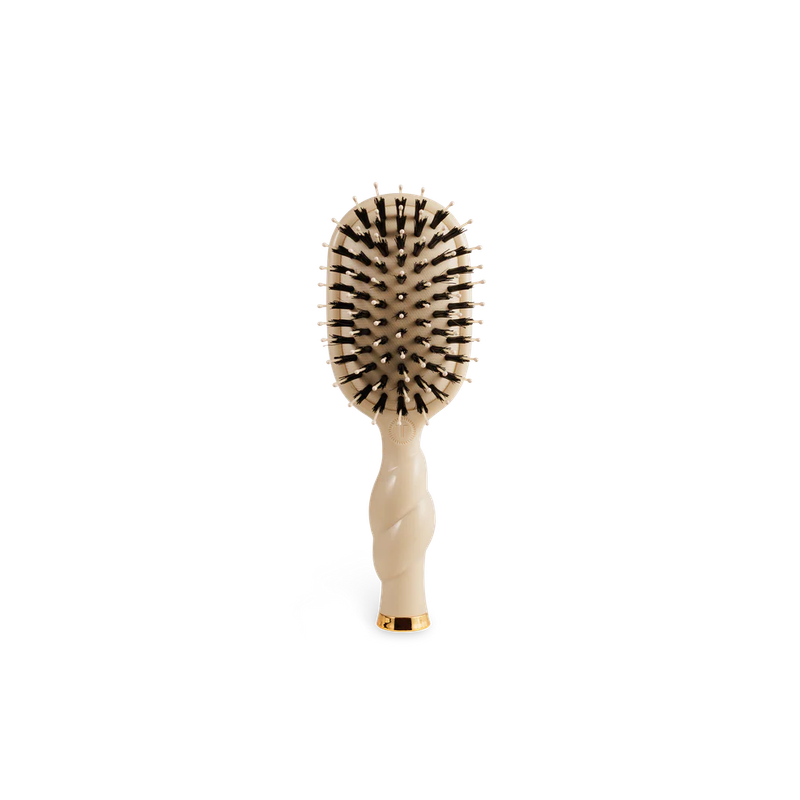 Mini Boar Bristle Brush - Tan