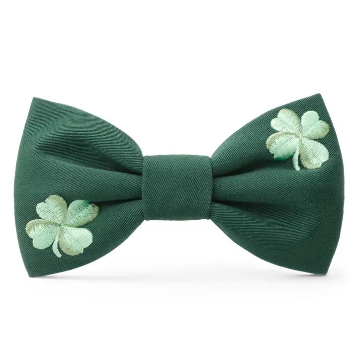 Clover Dog Bow Tie