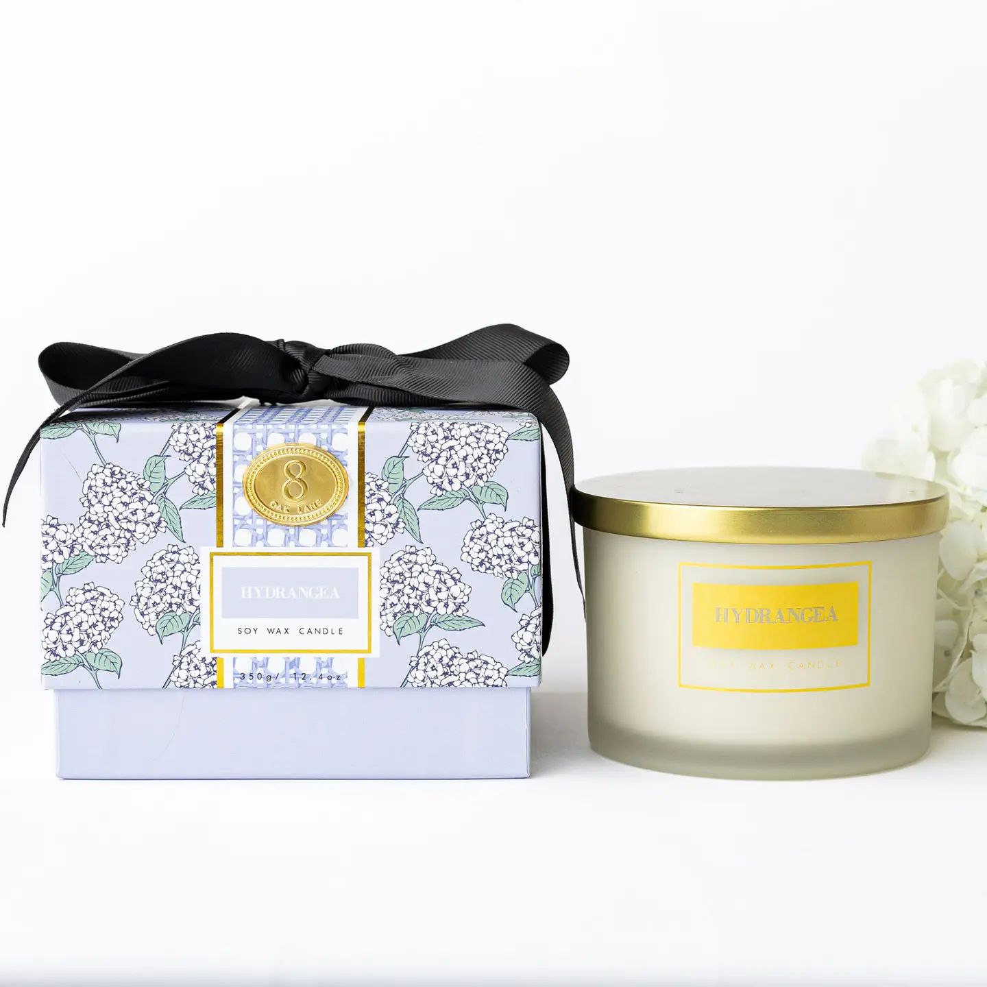 3-Wick Boxed Candle - Hydrangea