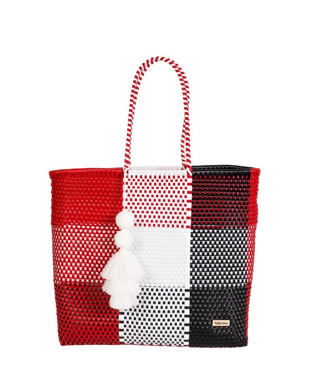 Red &amp; White Jumbo Tote