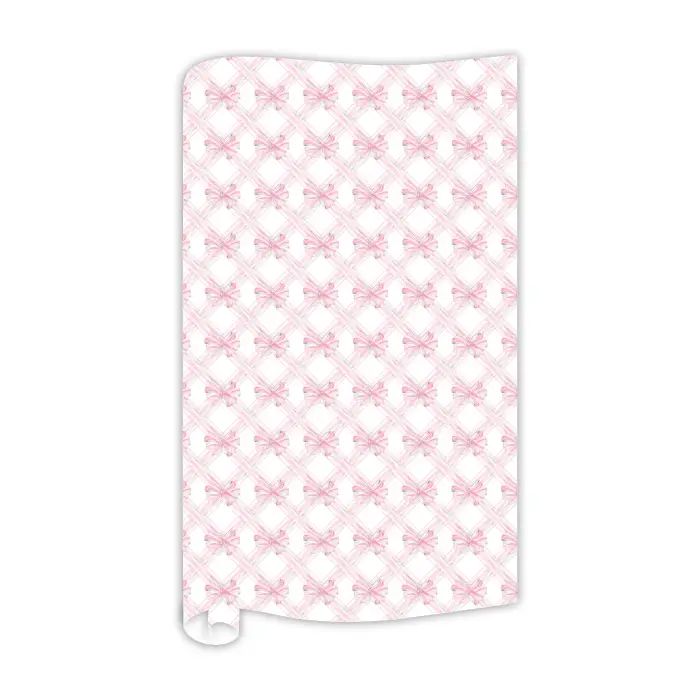 Handpainted Bow Trellis Wrapping Paper
