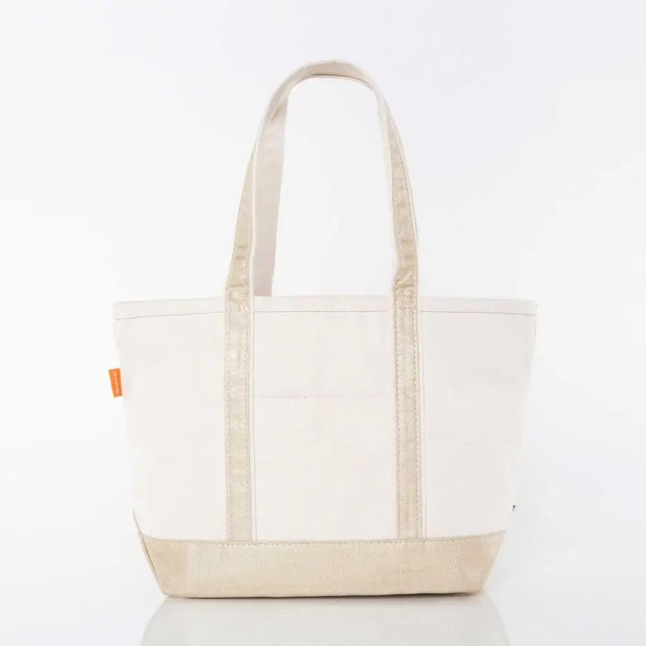 Medium Metallic Tote - Gold