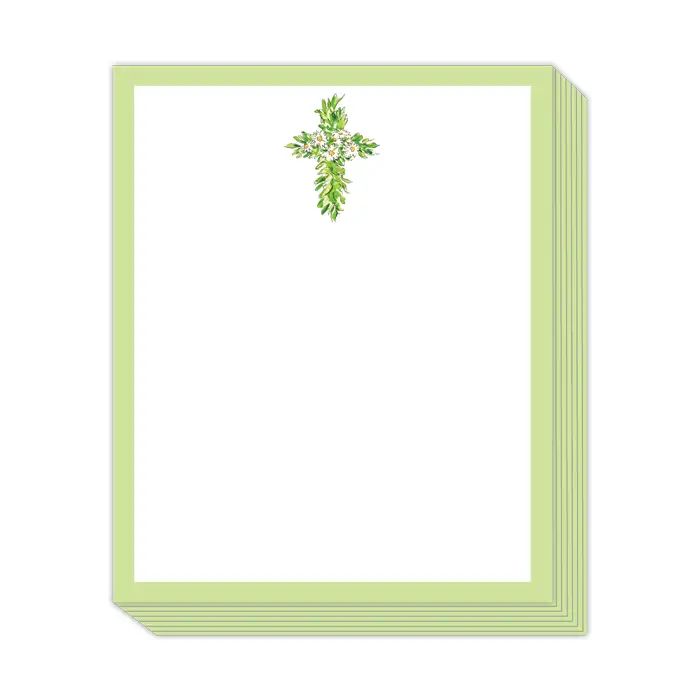 Floral Cross Notepad