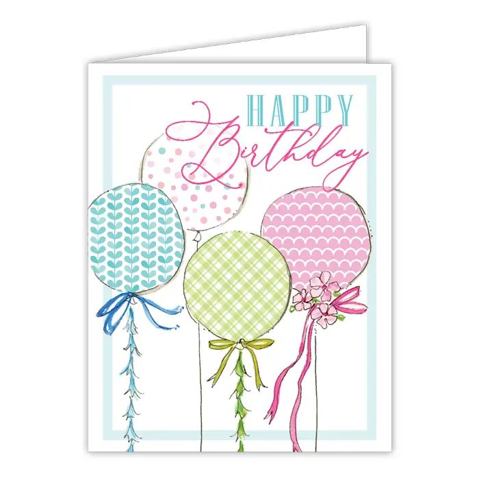 Birthday Balloons Greeting Card