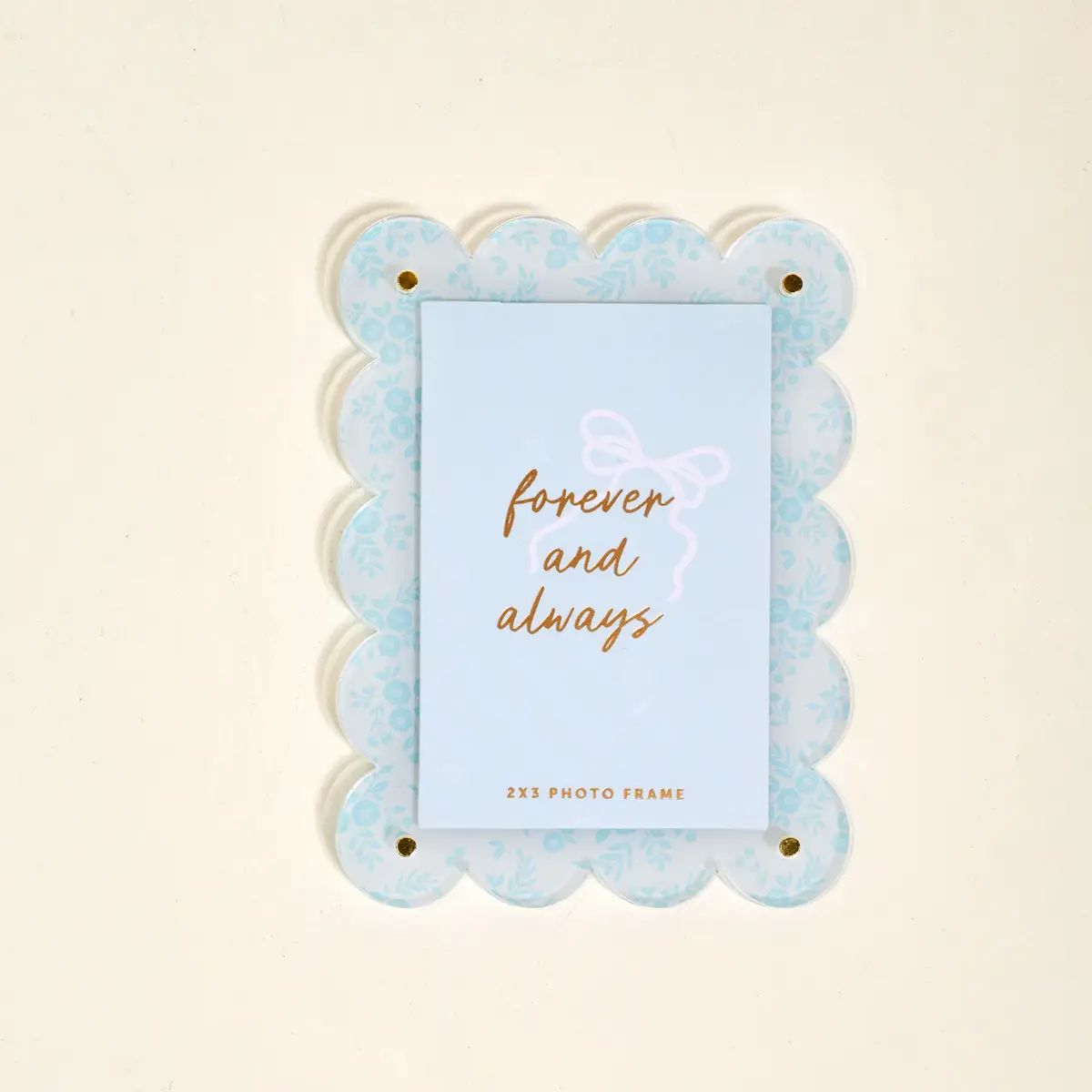 Mini Acrylic Frame Magnet - Something Blue