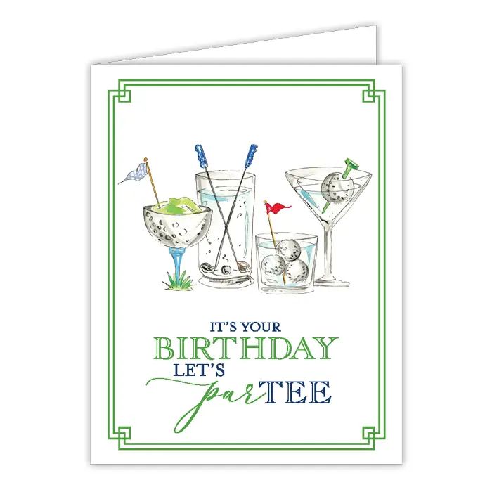 Par-Tee Birthday Greeting Card