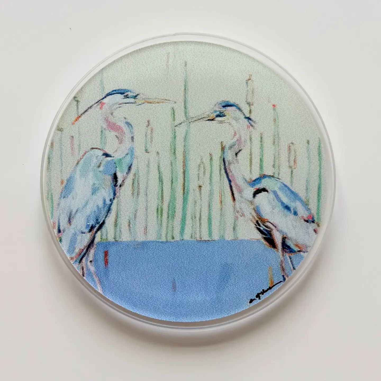 Blue Heron Acrylic Magnet