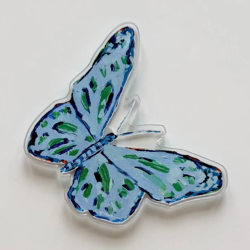 Blue Butterfly Acrylic Magnet