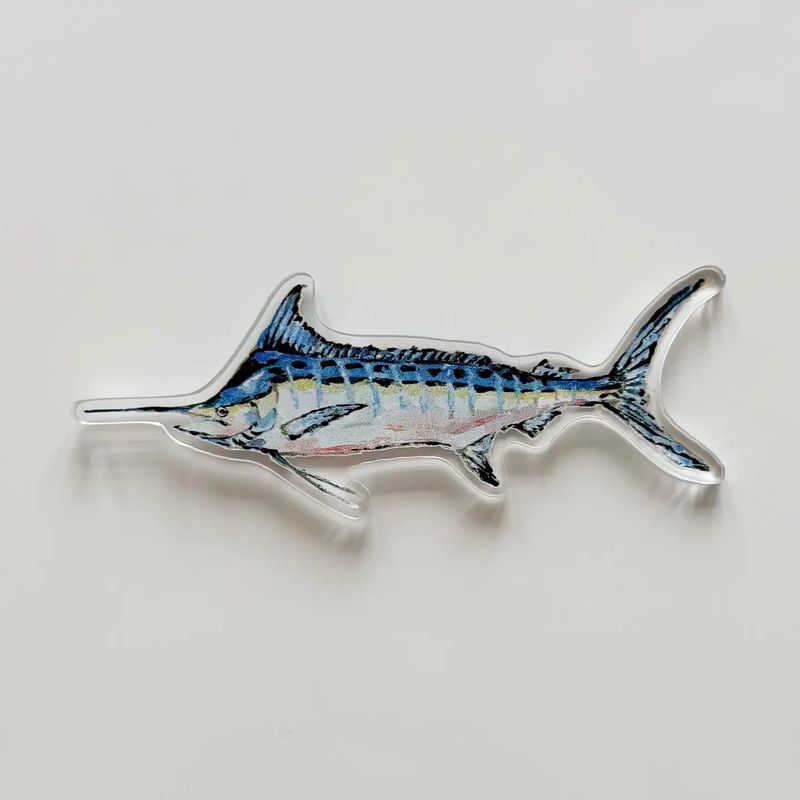Blue Marlin Acrylic Magnet