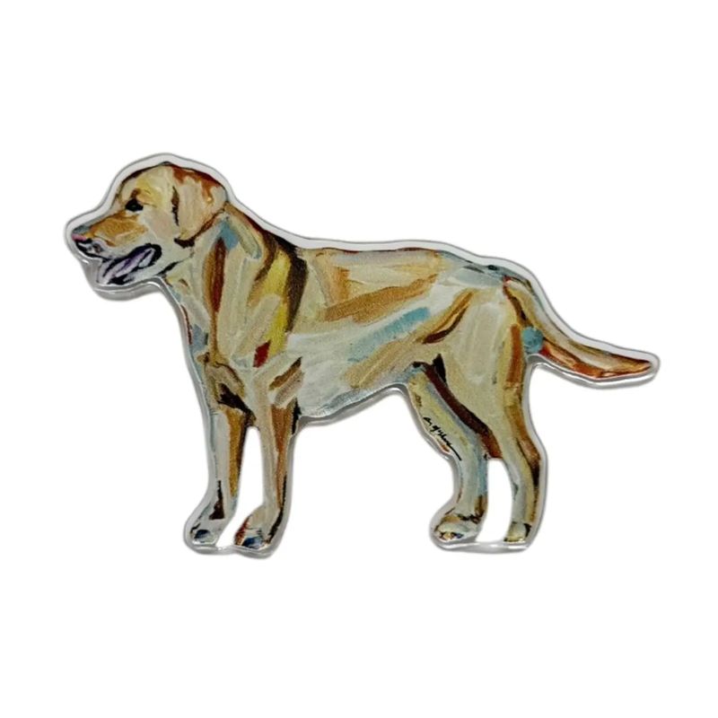 Yellow Lab Acrylic Magnet