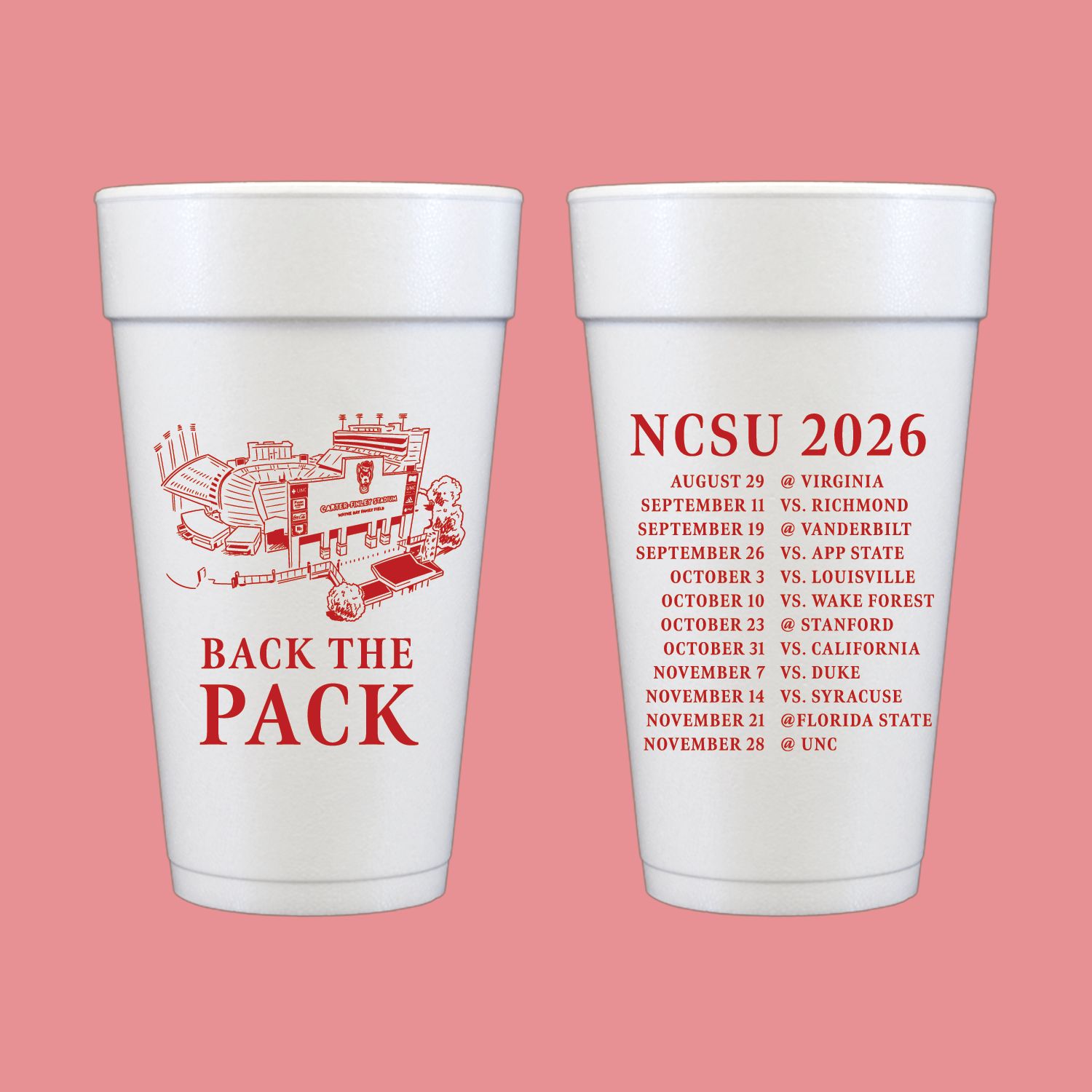 Carter Finley Styrofoam Cups