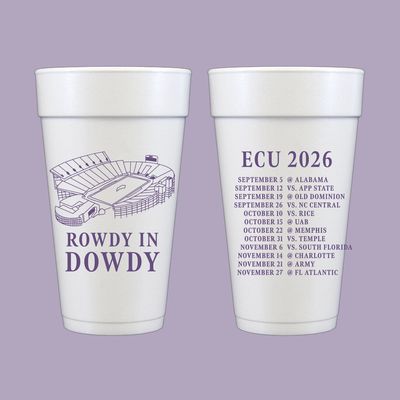 Dowdy Ficklen Styrofoam Cups