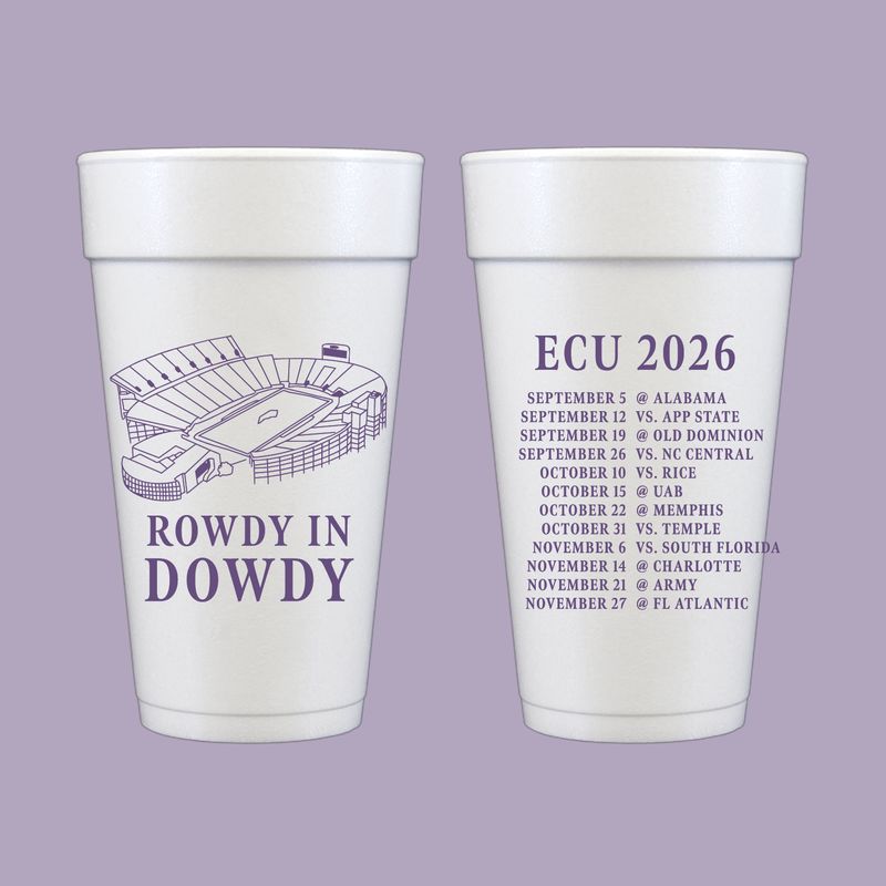 Dowdy Ficklen Styrofoam Cups