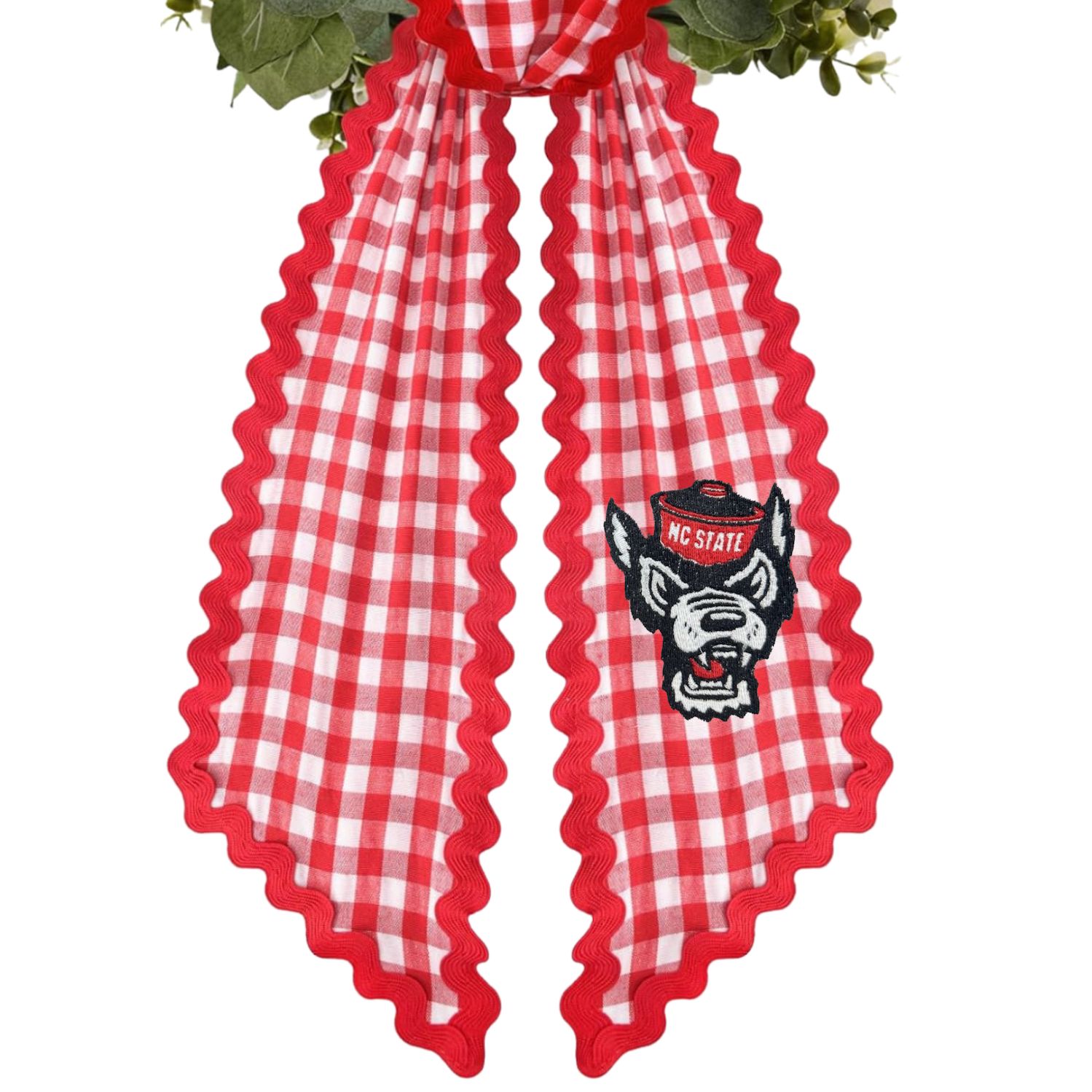 Red NCSU Wreath Sash