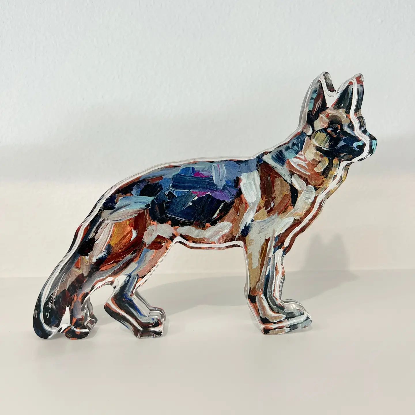 German Shepherd Acrylic Shelfie