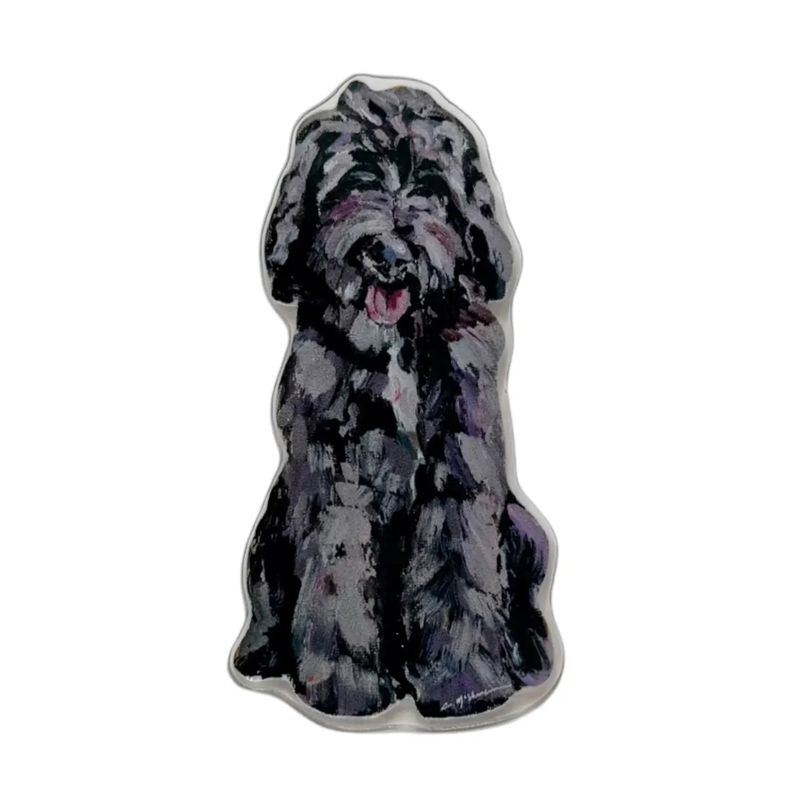 Chocolate Goldendoodle Magnet