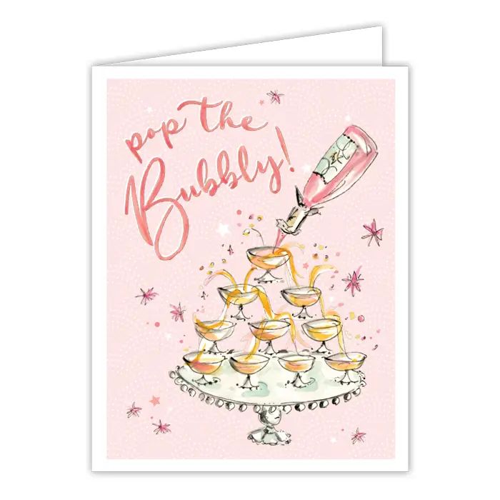 Pop the Bubbly Greeting Card