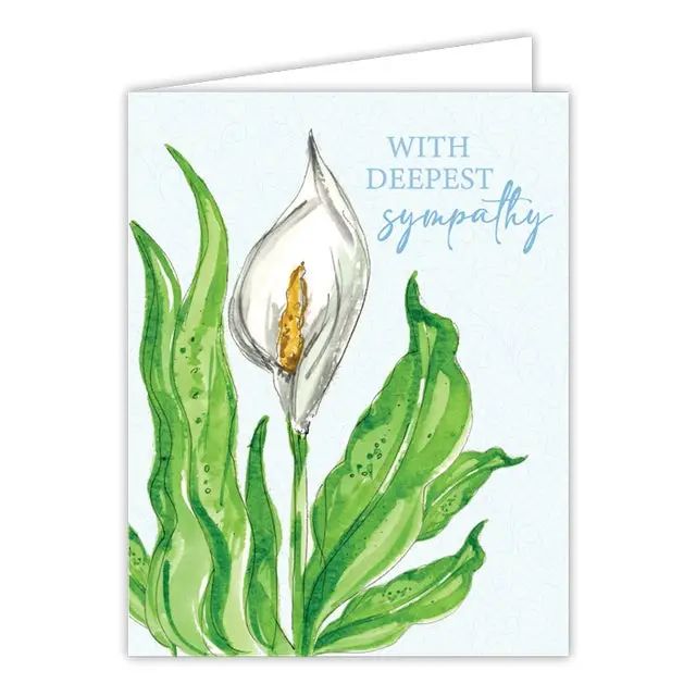 Deepest Sympathy Lily Card