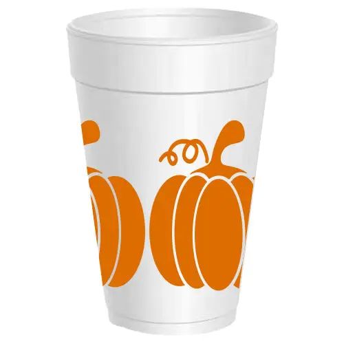 Pumpkin Styrofoam Cups