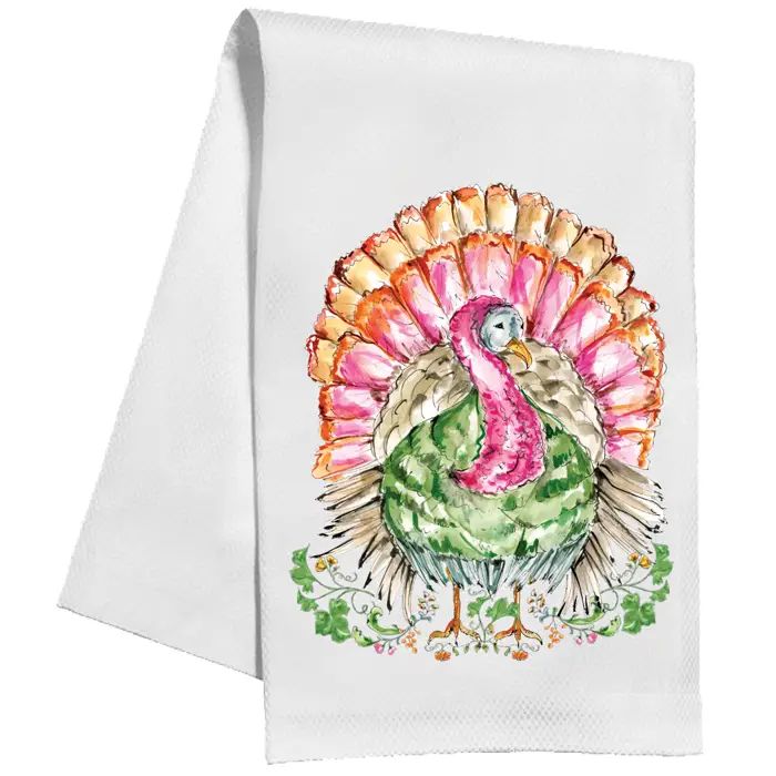 Handpainted Turkey Kitchen Towel