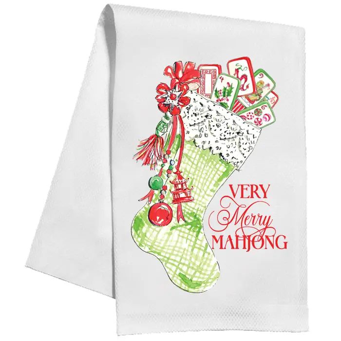 Merry Mahjong Kitchen Towel