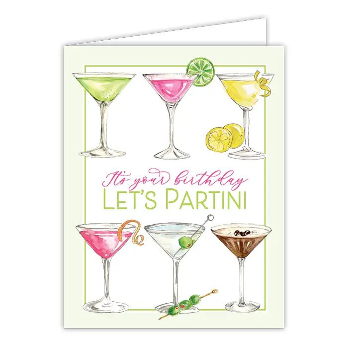 Let's Partini Greeting Card