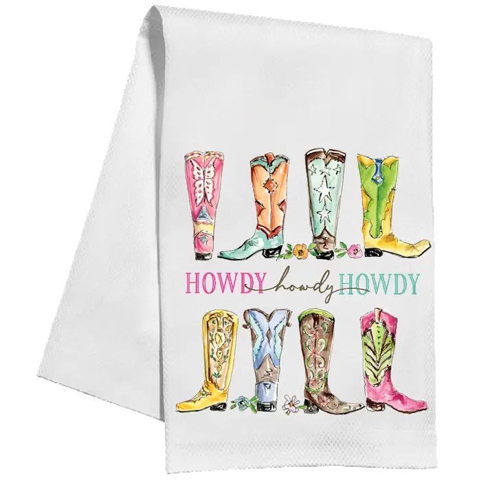 Howdy Boot Kitchen Towel