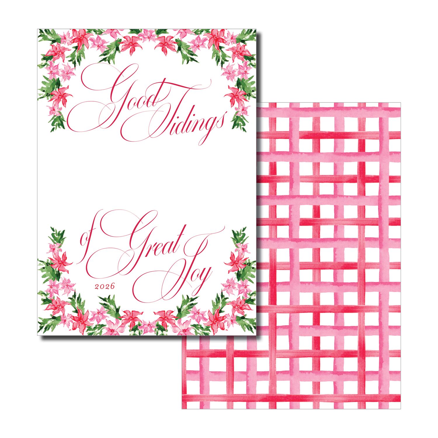 Poinsettia Christmas Card
