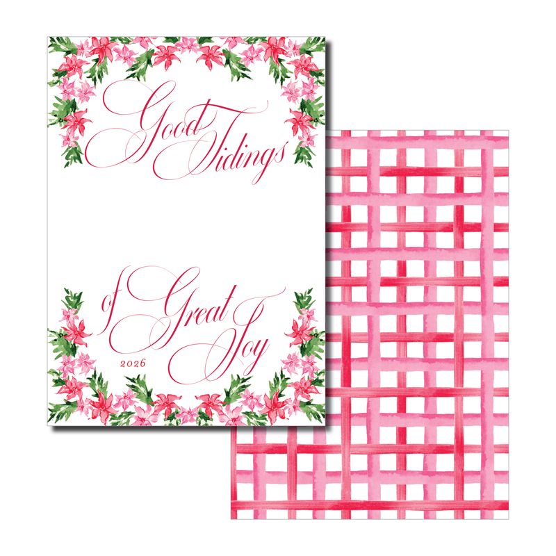 Poinsettia Christmas Card