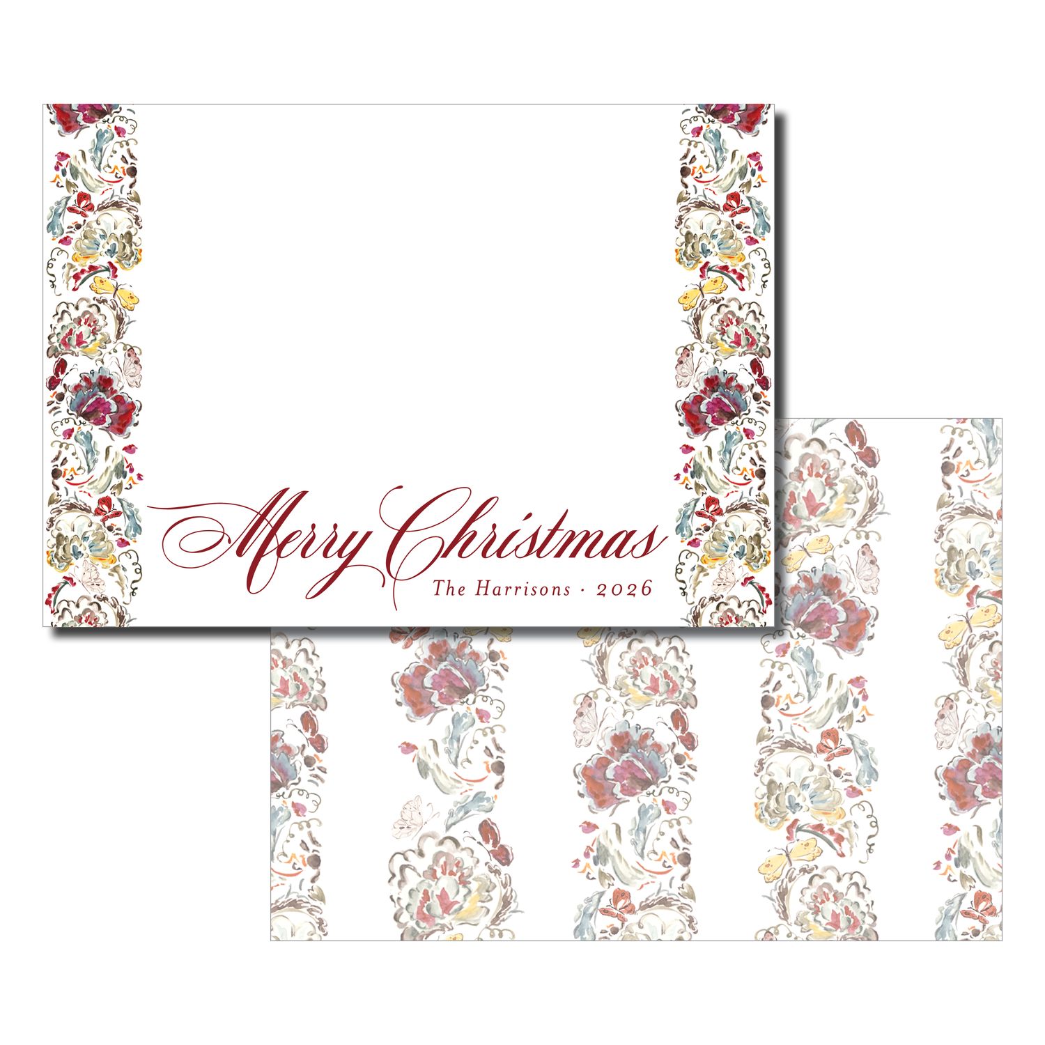 Horizontal Harvest Christmas Card