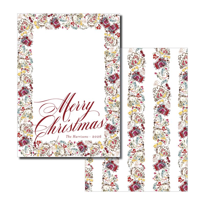Traditional Harvest Christmas Card